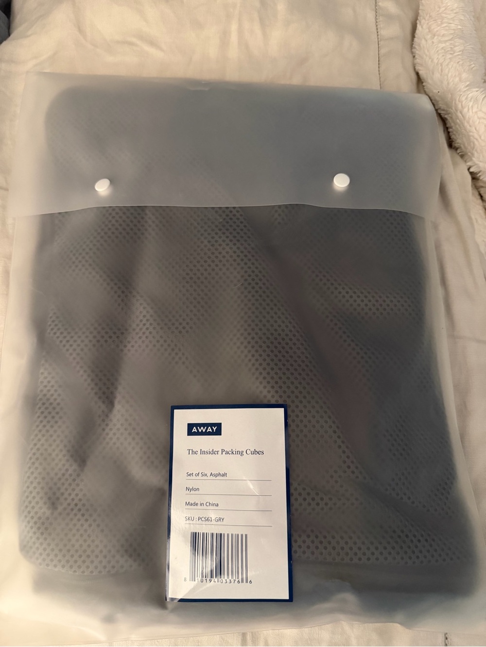 Away Insider Packing Cubes - Asphalt Gray Set